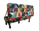 Ver imagem 3 de Recamier Baú Luis Xv Capitonê Retrô 180cm Suede Triângulo Pés Madeira Ms Decor