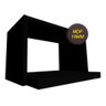 Suporte Microondas Nicho Prateleira Mdf 18mm Preto 25 À 32l - 3