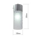Ver imagem 3 de Lustre Pendente Triplo Copo Vidro E Alumínio 12 cm 215/3 Bivolt E-27