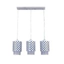 Ver imagem 1 de Lustre Pendente Triplo Copo Alumínio Branco 14,5cm Eurolume 7798/3 Bivolt E27