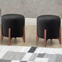 Ver imagem 7 de Kit 2 Puf Puff Para Sala Lhor Corano Preto Rm Preto