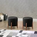 Ver imagem 3 de Kit 2 Puf Puff Para Sala Lhor Corano Preto Rm Preto