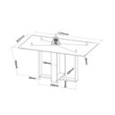 Ver imagem 3 de Conjunto Mesa de Jantar Retangular Milani Mel 4 Cadeiras Brisa Linho Marfim