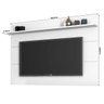 Painel para TV com Prateleira Superior Vivare Branco Acetinado - 4