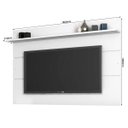 Ver imagem 4 de Painel para TV com Prateleira Superior Vivare Branco Acetinado