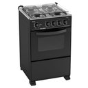 Ver imagem 1 de Fogão De Piso Automático 4 Bocas, Forno 53,2L Preto Bivolt