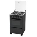 Ver imagem 3 de Fogão De Piso Automático 4 Bocas, Forno 53,2L Preto Bivolt