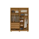 Ver imagem 5 de Guarda Roupa Casal 4 Portas 3 Gavetas Belufan Móveis