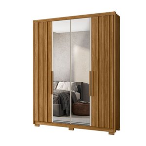 Guarda Roupa Casal 4 Portas 3 Gavetas Belufan Móveis