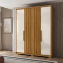 Ver imagem 3 de Guarda Roupa Casal 4 Portas 3 Gavetas Belufan Móveis