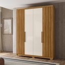 Ver imagem 4 de Guarda Roupa Casal 4 Portas 3 Gavetas Belufan Móveis
