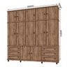 Guarda-Roupa Tripex Casal 12 Portas Monte Carlo Nature - 4