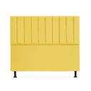 Ver imagem 1 de Cabeceira Cancun Para Cama Box Queen Size 160cm Suede - Ecotec Decor:Amarelo