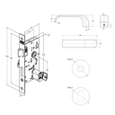 Ver imagem 3 de Fechadura 803/39 Externa Roseta Redonda Stam Preto