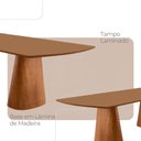 Ver imagem 5 de Sala de Jantar Mesa Noronha 220cm Tampo Laminado Canto Barril com 8 Cadeiras Viena