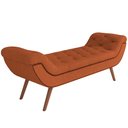 Ver imagem 1 de Puff Recamier Decorativo com Tachas 195 Cm Santorini Bouclê Terracota - Lyam Decor