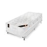 Cama Box + Colchão Castor Solteiro Gold Star Pocket Kingdom Skin Double Face 88x188x74 - 1
