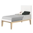 Ver imagem 4 de Quarto Infantil Classic 3 portas Branco Fosco com Pés Madeira Natural - Reller Móveis