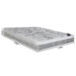 Colchão Casal Castor Box Gold Star Pocket Latex Grand Plush One Face 138x188x30 - 3