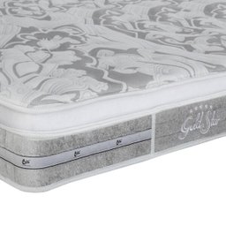 Colchão Casal Castor Box Gold Star Pocket Latex Grand Plush One Face 138x188x30 - 2