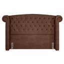 Ver imagem 5 de Cabeceira Cama Box Queen 160cm Provença P02 Sintético Marrom - Mpozenato
