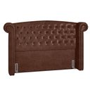 Ver imagem 6 de Cabeceira Cama Box Queen 160cm Provença P02 Sintético Marrom - Mpozenato