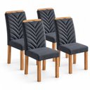 Ver imagem 3 de Conjunto 4 Cadeiras para Sala de Jantar Carol