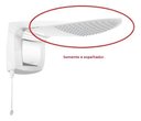 Ver imagem 1 de Espalhador do Chuveiro Acqua Wave Branco A-32b Lorenzetti Cromado, Branco