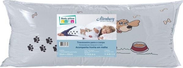 Travesseiro Corpo Body Pillow Kids 30X65cm com Fronha Menino - 1