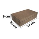 Ver imagem 4 de Caixa de Maquiagem Grande com Bandeja Flocada em Preto Josely Flocados