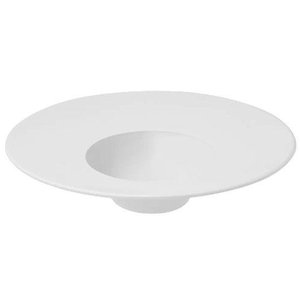 Prato Oxford Porcelana Branca para Entrada 30cm Chapéu
