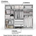 Ver imagem 3 de Guarda-Roupa 6 Portas e Espelho Kappesberg - Branco