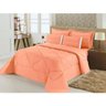 Kit Edredom + Lençol Aconchego Dupla Face Casal Queen 6 PÇ Salmão - 1