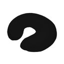 Ver imagem 1 de Almofada Pescoço Formato Ferradura Preto