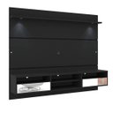 Ver imagem 1 de Painel Home Suspenso com Gavetas e LED Angra Preto Acetinado