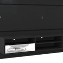 Ver imagem 2 de Painel Home Suspenso com Gavetas e LED Angra Preto Acetinado