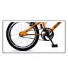 Bicicleta Energy Cross F.style - Aro 20- Laranja-ello Bike - 2