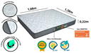 Ver imagem 3 de Colchão Casal Becflex Titan Diamond Medidas: 1,38x1,88x0,22. D80kg/m³