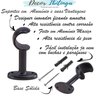 02 Suportes para Varão Simples 28mm Preto com ponteiras - 3