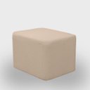 Ver imagem 5 de Puff Retangular Decorativo para Sala Orgânico Confortável e Reforçado Bouclé Branco