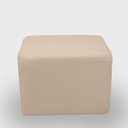Ver imagem 1 de Puff Retangular Decorativo para Sala Orgânico Confortável e Reforçado Bouclé Branco