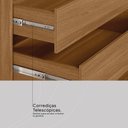 Ver imagem 6 de Guarda Roupa Casal 4 Portas e 4 Gavetas Bilbao Amêndola Touch-off White