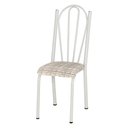 Ver imagem 5 de Kit 6 Cadeiras de Cozinha Alasca Estampado Rattan Pés de Ferro Branco - Pallazio