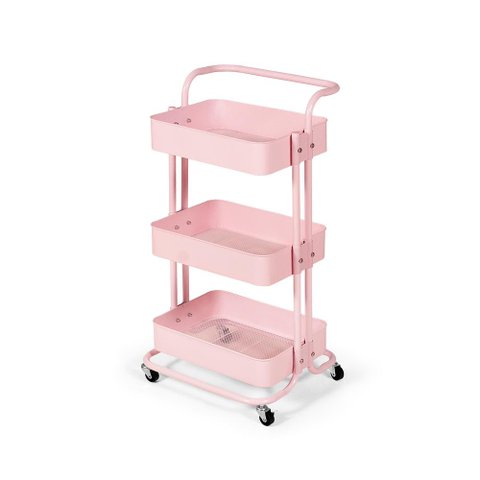Carrinho Multiuso Organizador 3 Prateleiras em Ferro