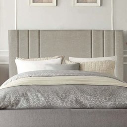 Cabeceira Estofada Casal 140CM Grécia Linho Bege - D A DECOR D&A Decor - 1