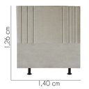 Ver imagem 3 de Cabeceira Estofada Casal 140CM Grécia Linho Bege - D A DECOR D&A Decor