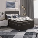 Ver imagem 6 de Cama Box Viúva + Colchão Paris Molas Ensacadas Pocket - 61x128x188cm - e-Shop Casa - Jacquard