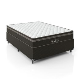 Cama Box Viúva + Colchão Paris Molas Ensacadas Pocket - 61x128x188cm - e-Shop Casa - Jacquard - 4