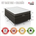 Ver imagem 2 de Cama Box Viúva + Colchão Paris Molas Ensacadas Pocket - 61x128x188cm - e-Shop Casa - Jacquard
