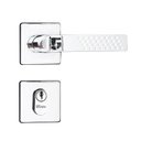 Ver imagem 1 de Fechadura Linha 1700 - Externa - Italy Class - Roseta Quadrada Cromada